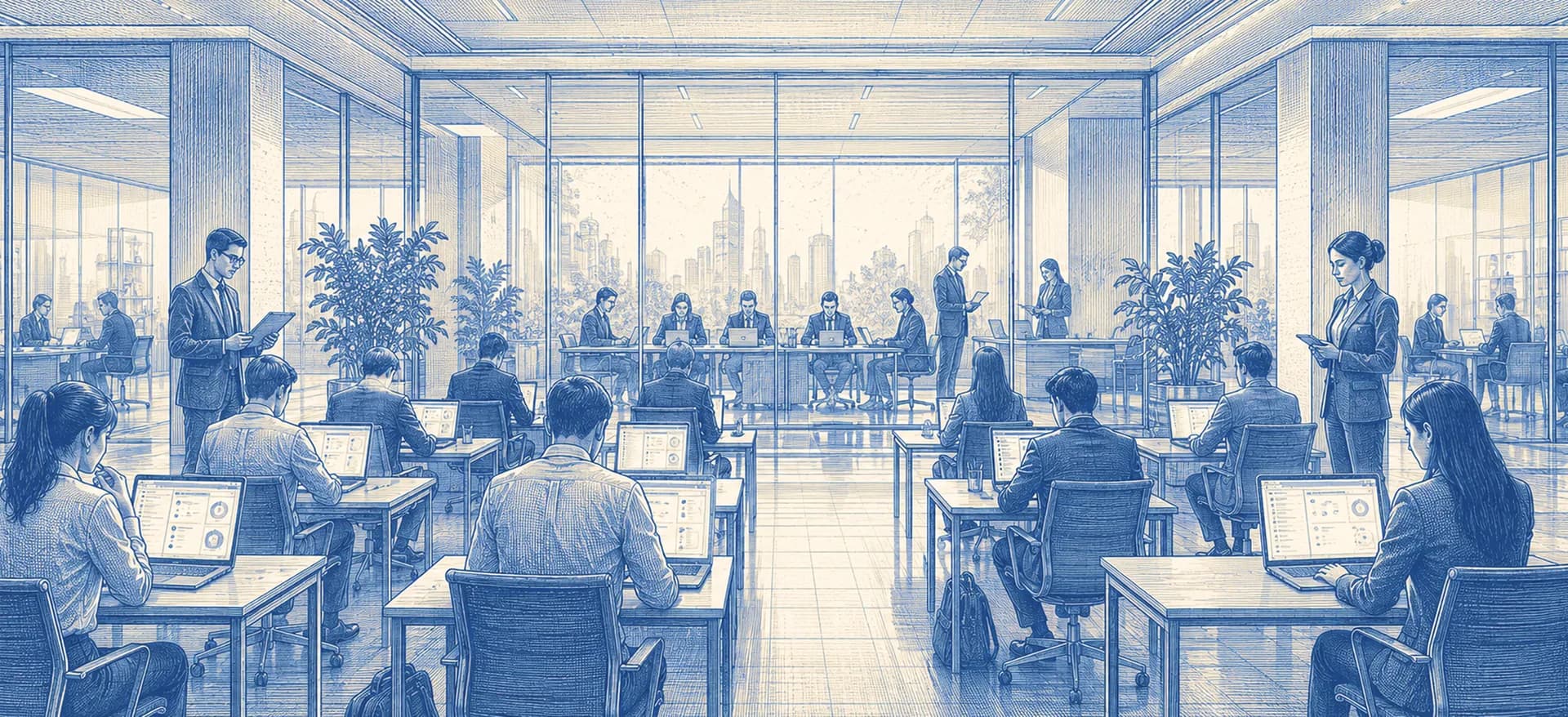 Enterprise AI assessment session