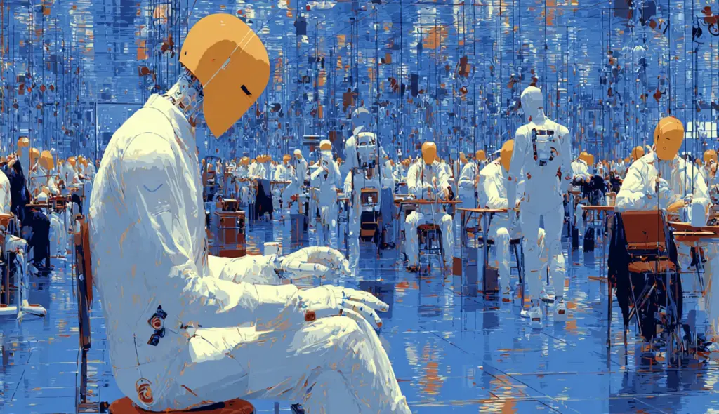 AI and emotional intelligence in leadership showing human and AI collaboration